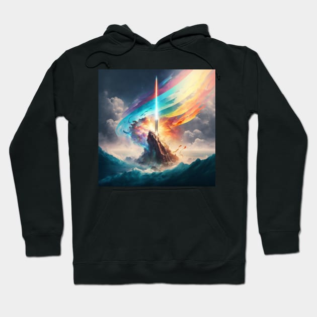 Rainbow Sword Hoodie by Newtaste-Store